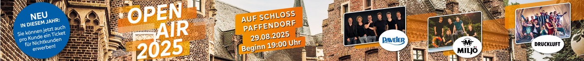 Open Air Konzert auf Schloss Paffendorf 2025