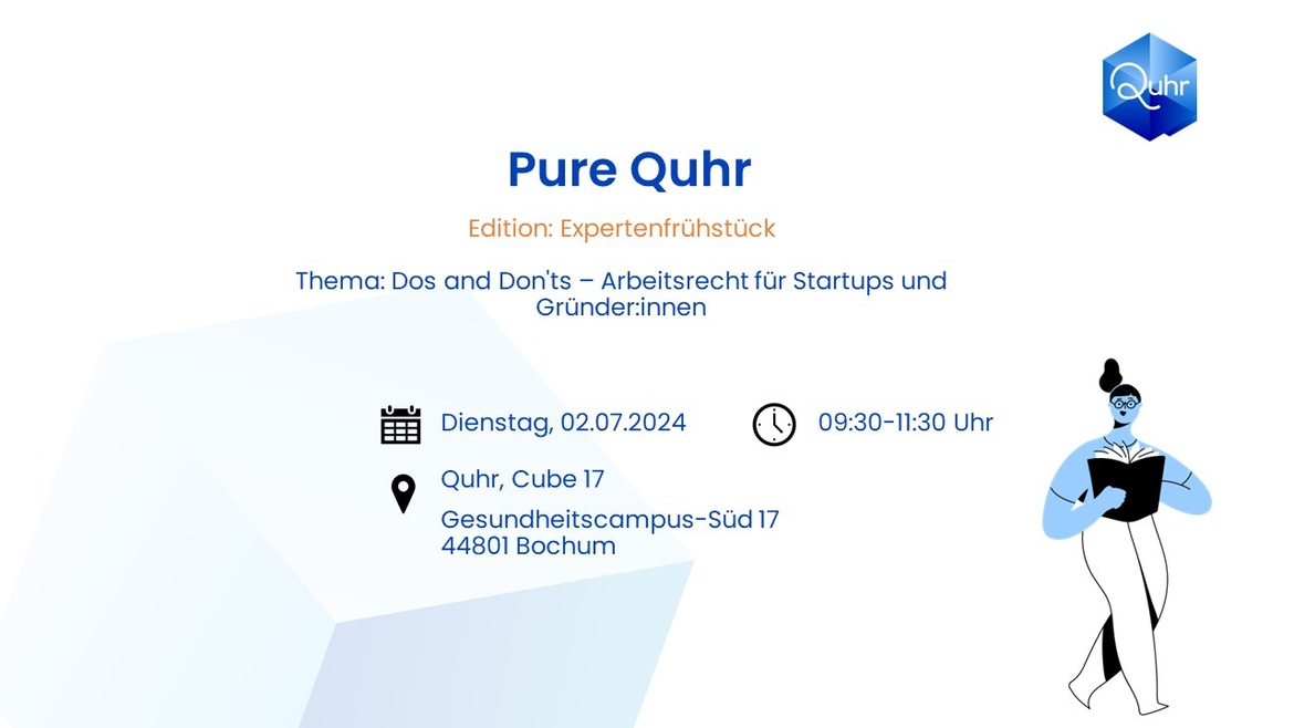 Pure Quhr | Edition: Expertenfrühstück | Thema: Dos and Don'ts - Arbeitsrecht für Startups und Gründer:innen