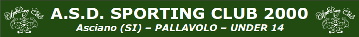 Pallavolo Under 14 - Gara 14058 - Sporting Club 2000 Asciano <=Vs=> Cus Siena A