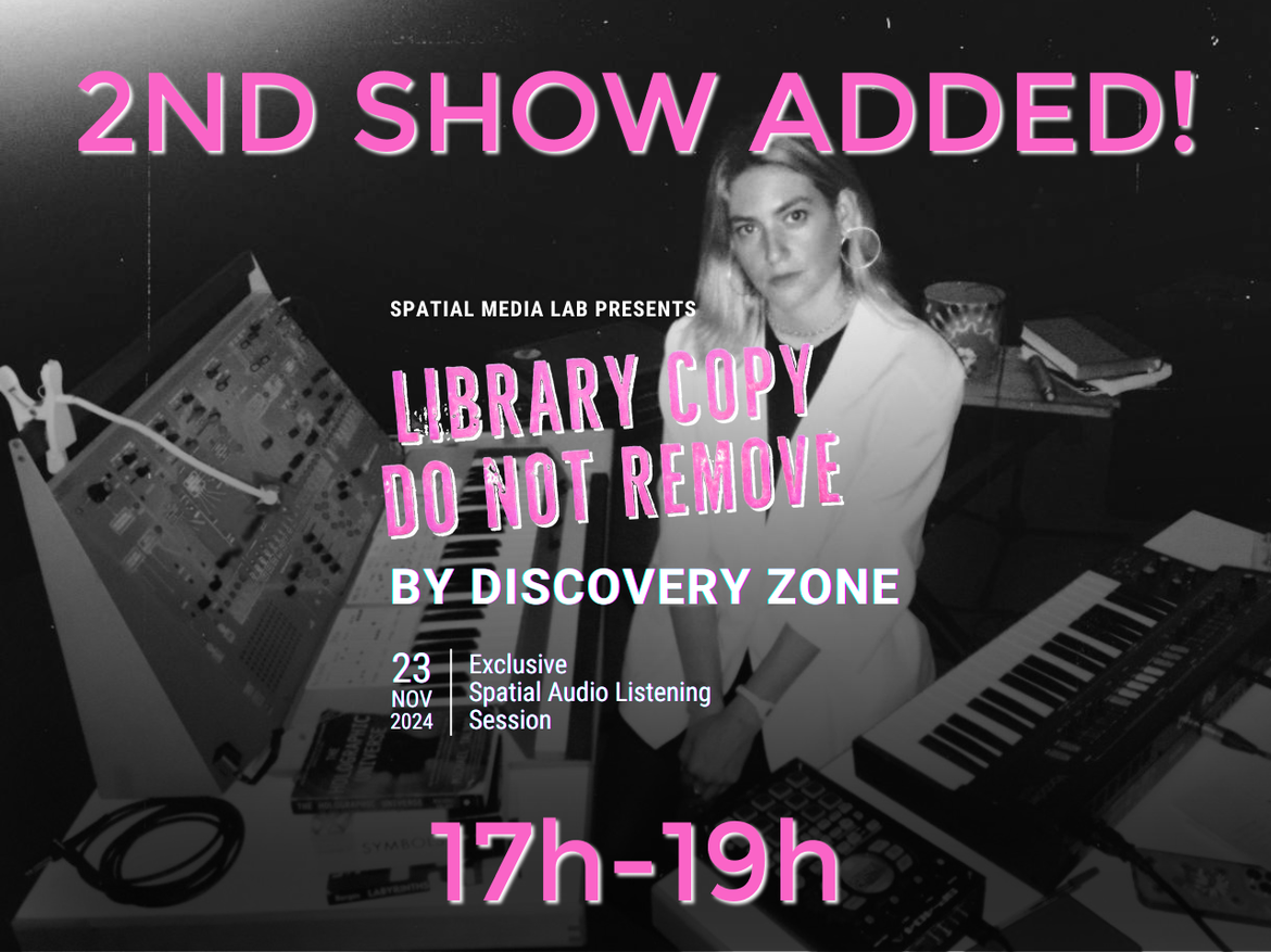 "Library Copy: Do Not Remove" by Discovery Zone, an Exclusive 3D Audio Listening Session