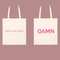 Aktion: Tasche "Hey Du"  mit OAMN Logo in der Farbe fuchsia