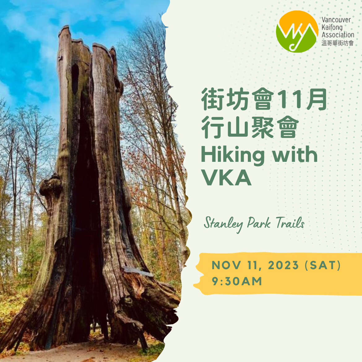 街坊會11月遠足活動 Hiking with VKA Nov