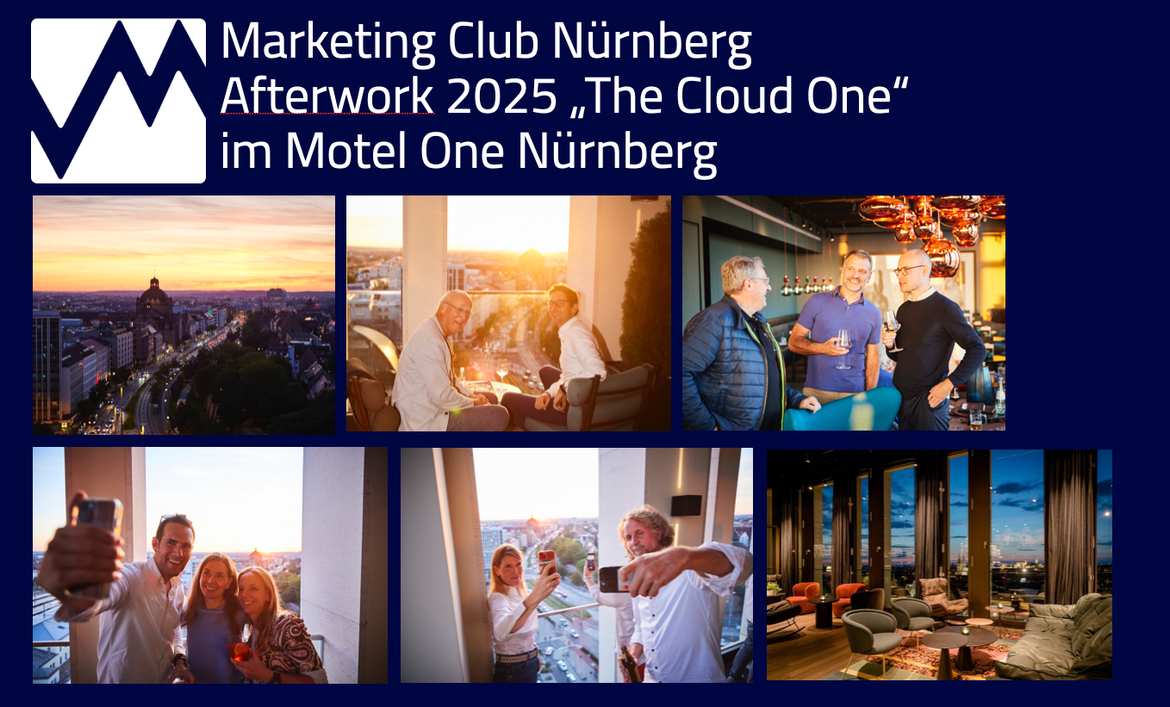 Afterwork 2025 im "The Cloud One" des Motel One Nürnberg - auch für Gäste und Interessenten