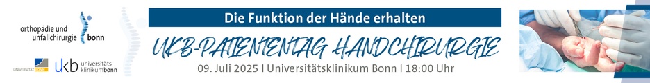 Patiententag Handchirurgie - Die Funktion der Hände erhalten