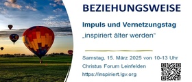 Tickets zum Impuls- & Vernetzungstreffen "inspiriert älter werden"