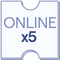 5 x Online Passes