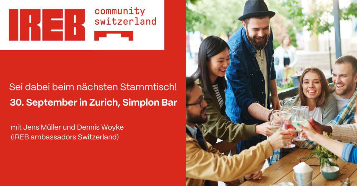 IREB Community Switzerland - Stammtisch Zürich