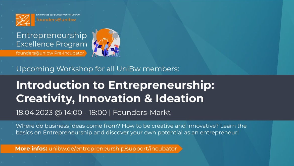 Workshop: Introduction to Entrepreneurship - Creativity, Innovation & Ideation