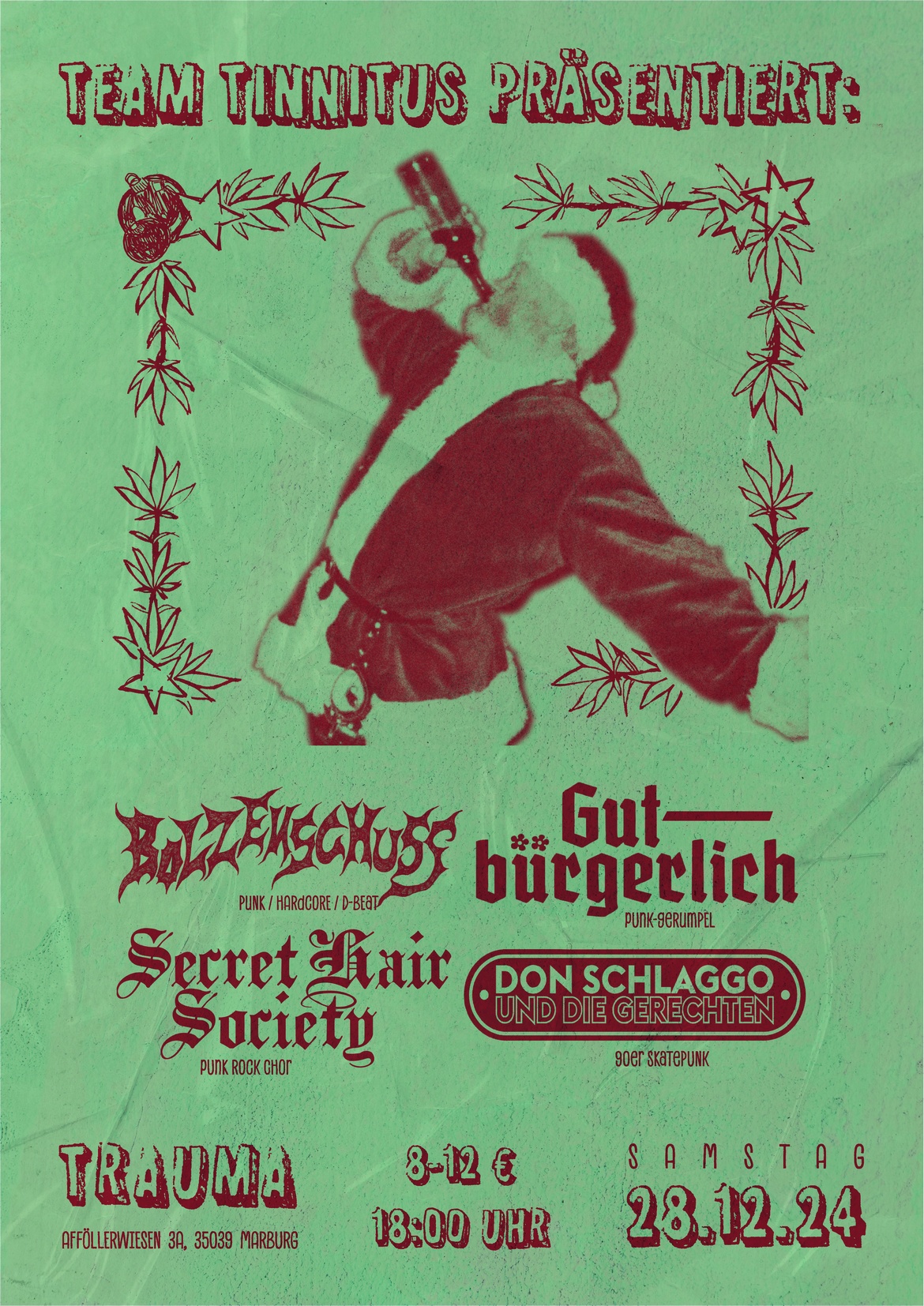 Konzert: Don Schlaggo / Secret Hair Society / Gutbürgerlich / Bolzenschuss /