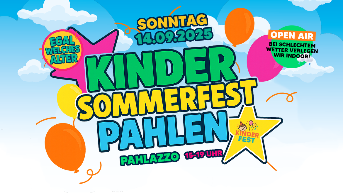 KINDER SOMMERFEST I PAHLEN