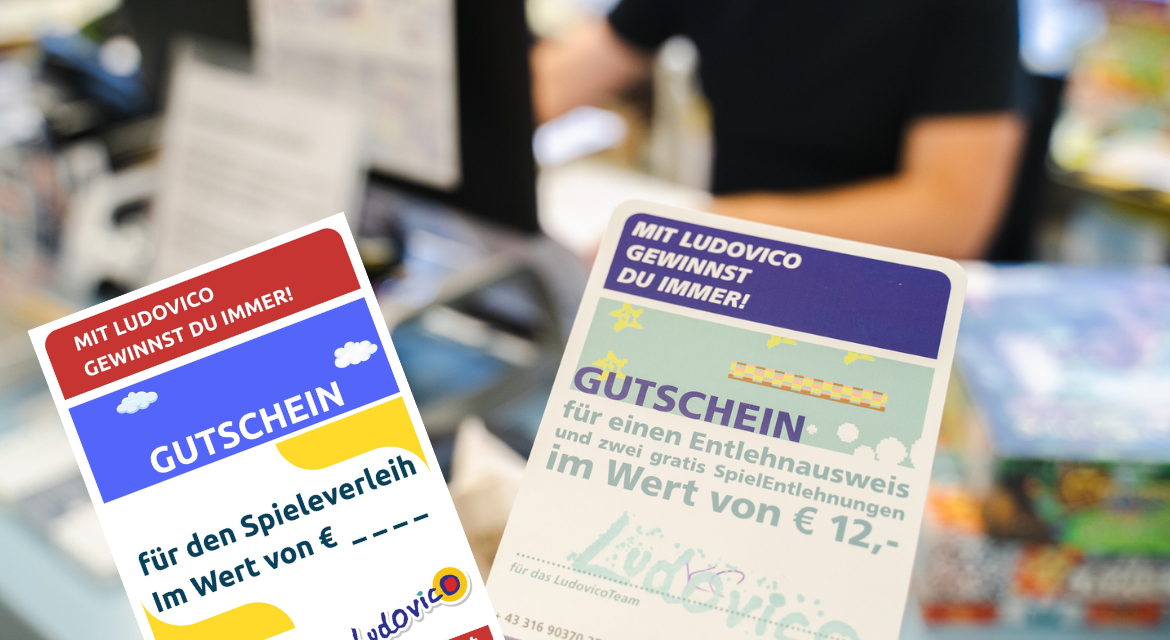 Entlehngutscheine für den Spieleverleih