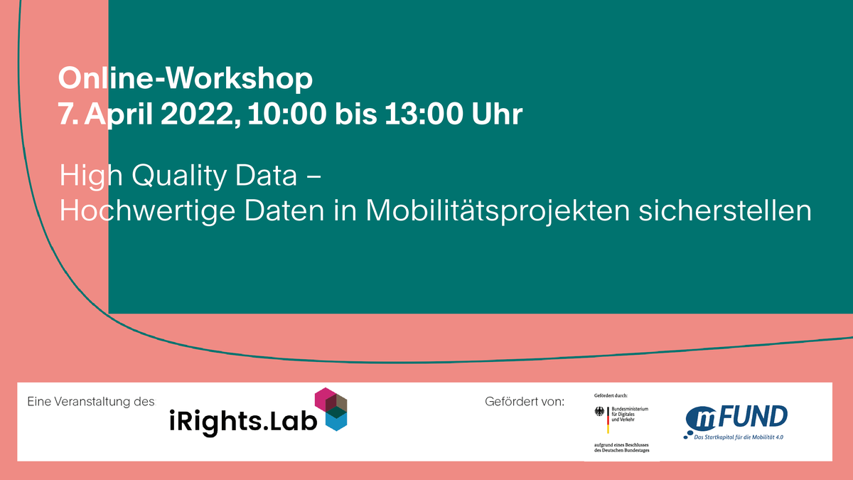 mFUND-Workshop: High Quality Data – Hochwertige Daten in ...