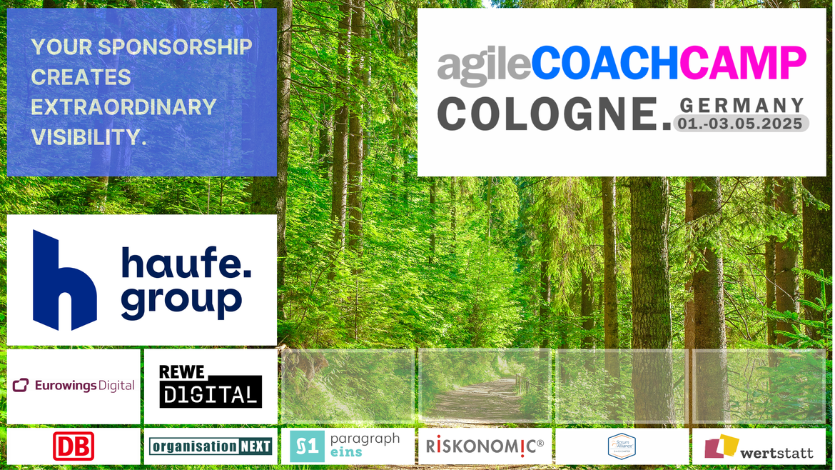 SPONSORSHIP 'agile COACH CAMP COLOGNE' (accCGN25)