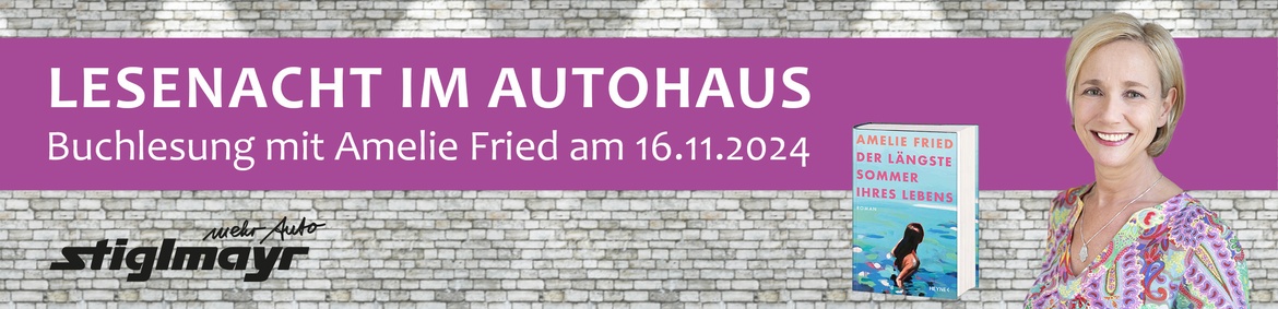 Lesenacht im Autohaus mit Amelie Fried