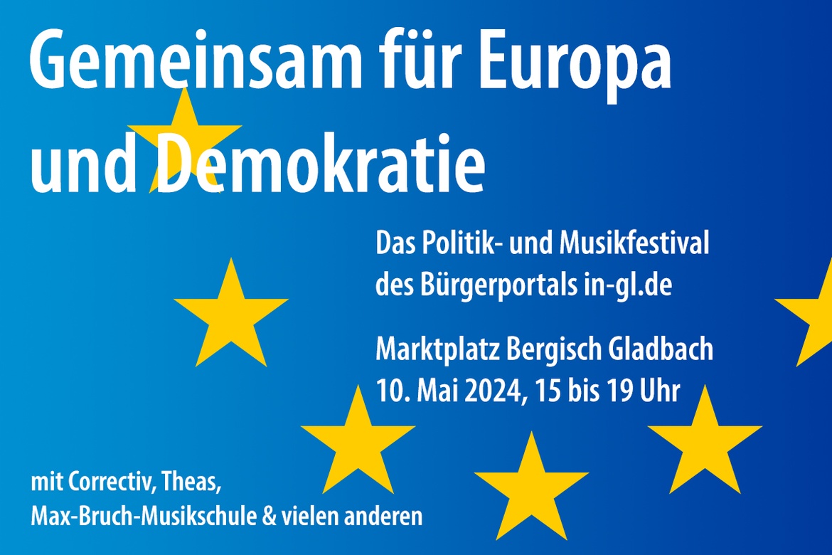 Festival: Gemeinsam für Europa und Demokratie