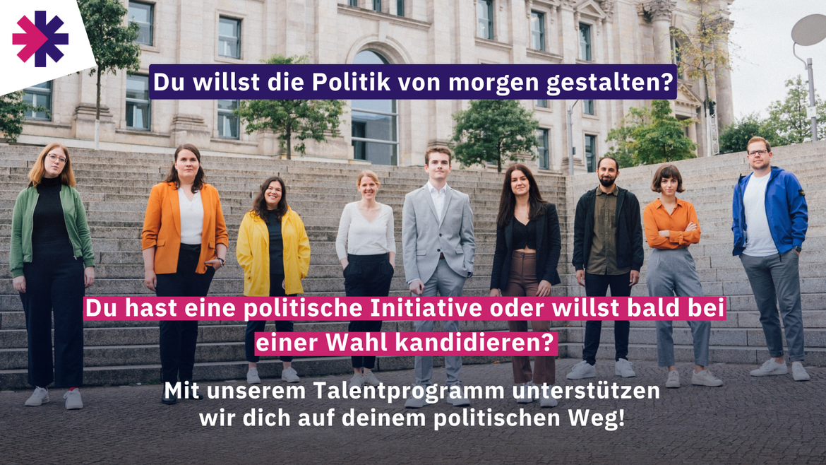 Infoverstanstaltung Talentförderung JoinPolitics