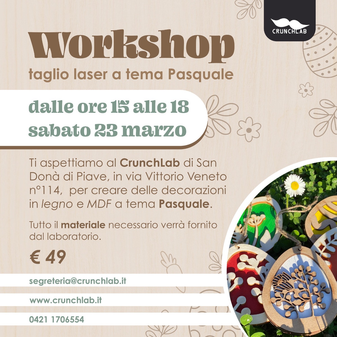 Workshop di Taglio Laser a Tema Pasquale