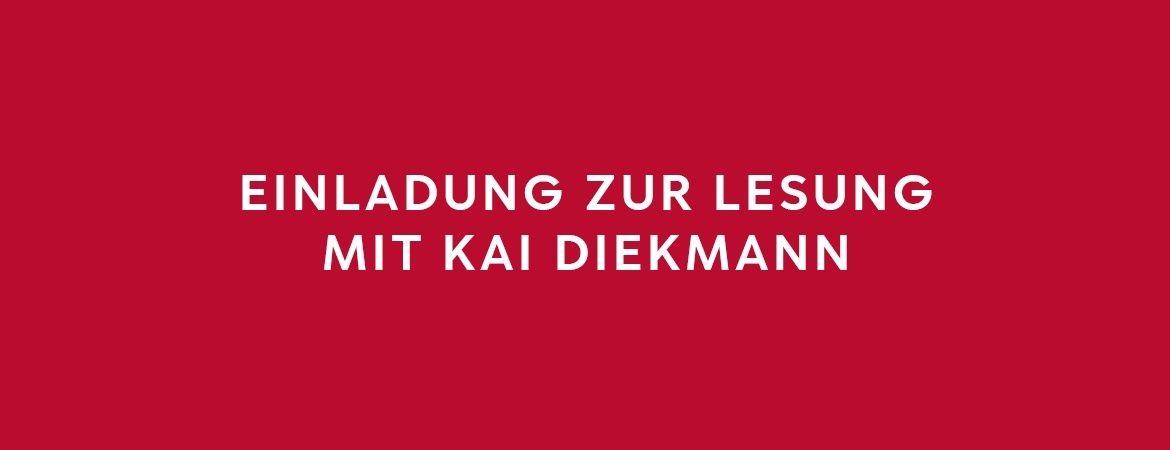 Lesung mit Kai Diekmann - Ehemaliger Chefredakteur der Bild