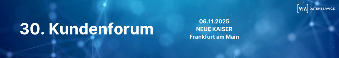 30. Kundenforum WM Datenservice