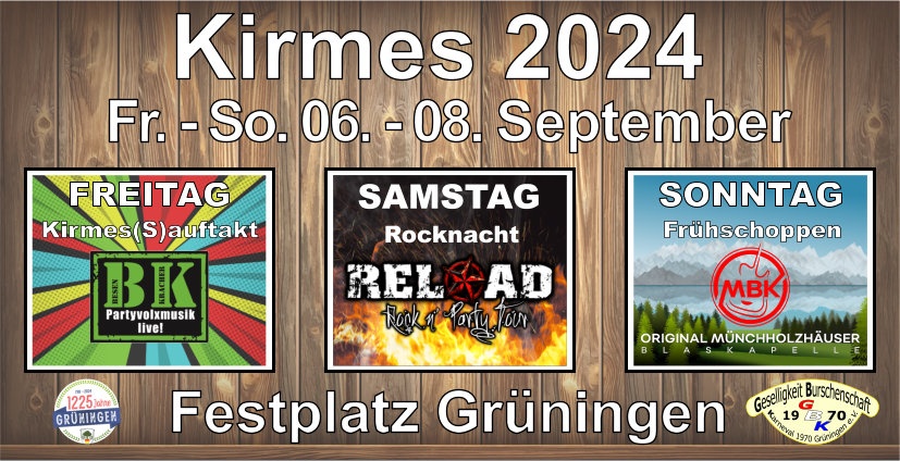 Kirmes Grüningen 2024