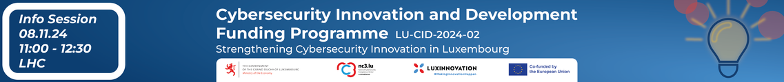 Info Session - Cybersecurity Innovation & Development Funding Programme