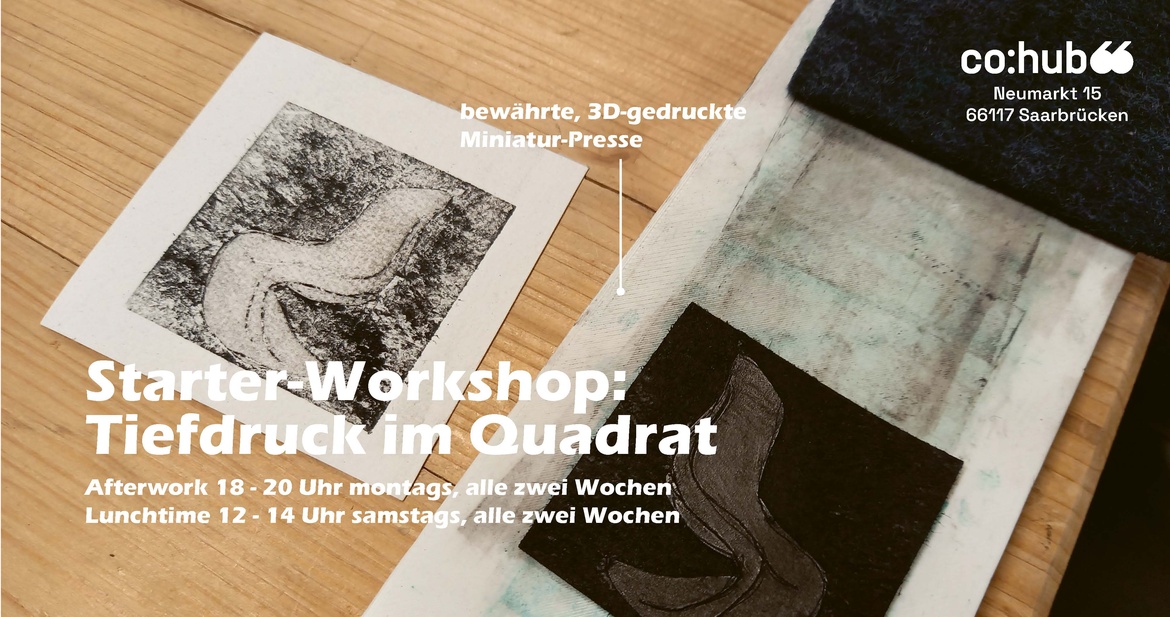 Starter Workshop: Tiefdruck im Quadrat