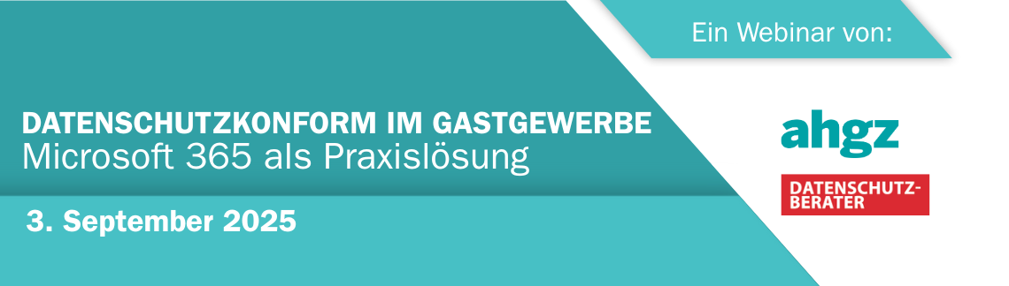 Webinar: Datenschutzkonform im Gastgewerbe – Microsoft 365 als Praxislösung