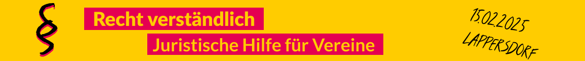 Recht verständlich - Juristische Hilfe für Vereine