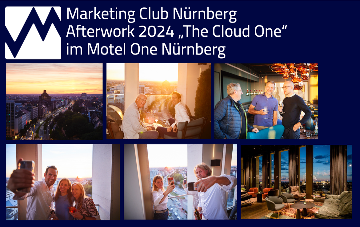 Afterwork 2024 im "The Cloud One" des Motel One Nürnberg - auch für Gäste und Interessenten