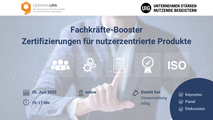 Fachkräfte-Booster - Zertifizierungen für nutzerzentrierte Produkte