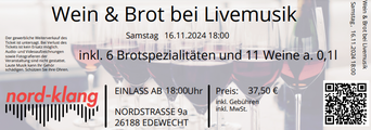 Wein & Brot bei Livemusik