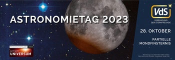 Astronomietag - Partielle Mondfinsternis im Wissenschaftsjahr 2023 „Unser Universum“