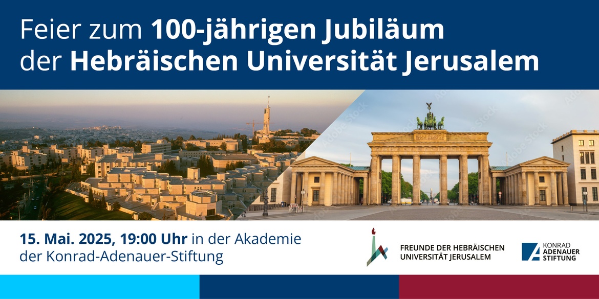 Feier zum 100-jährigen Jubiläum der Hebräischen Universität Jerusalem