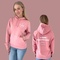 Neu! Sommerkongress: Light Hoodie canyon pink -Druckfarbe weiß