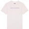 T-Shirt "Wunderbarer Mensch" in offwhite mit lilafarbigem Druck