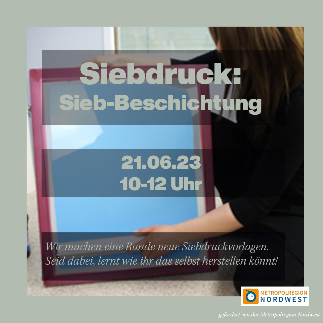 Siebdruck - Siebvorlage erstellen