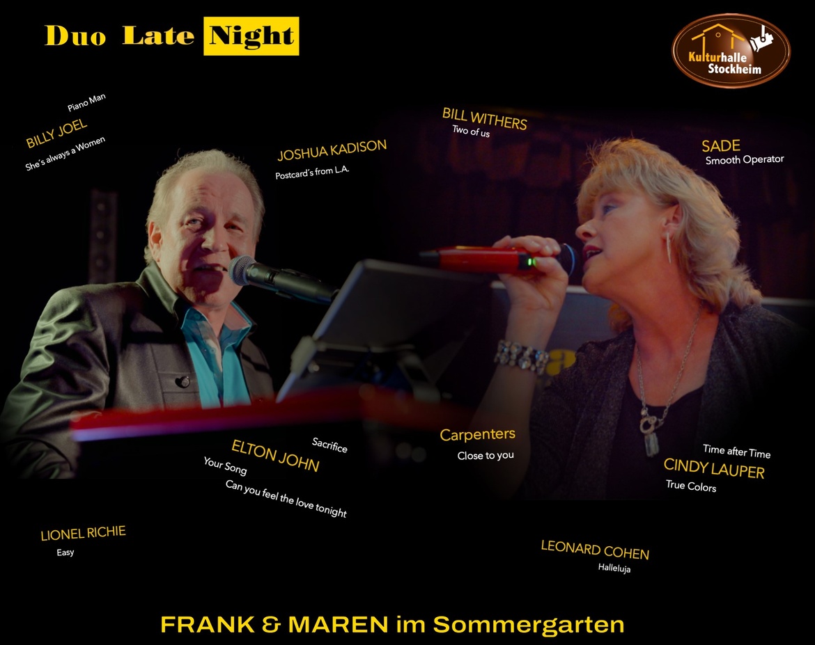 Maren & Frank als Duo Late Night im Sommergarten