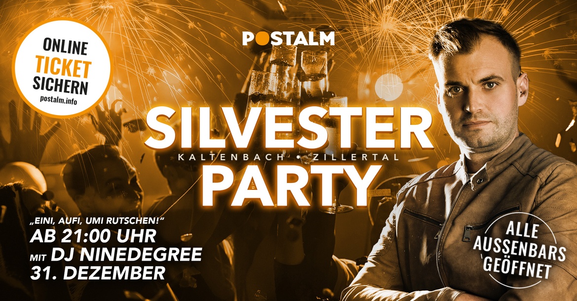 Legendäre SILVESTERPARTY mit DJ NINEDEGREE