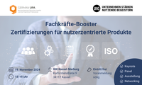 Fachkräfte-Booster - Zertifizierungen für nutzerzentrierte Produkte