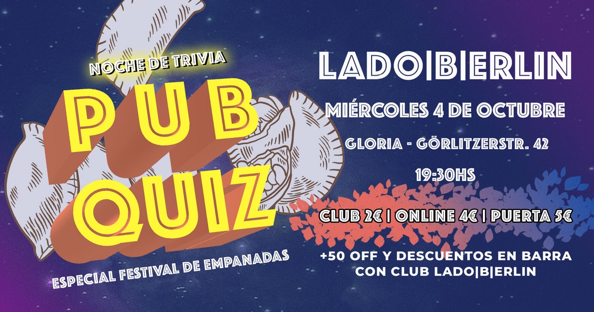 Pub Quiz Especial Empanadas