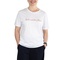 T-Shirt "Wunderbarer Mensch" in white mit orangefarbigem Druck