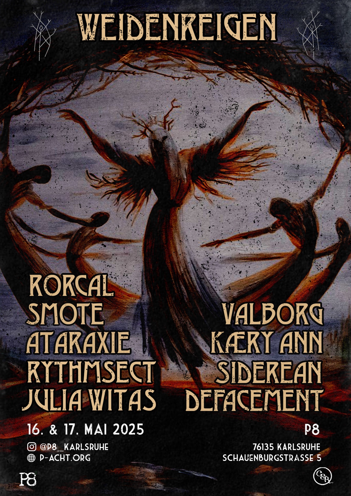 Weidenreigen II: Rorcal, Smote, Ataraxie, Julia Witas, Valborg, Kæry Ann, Defacement, Siderean, RhythmSect